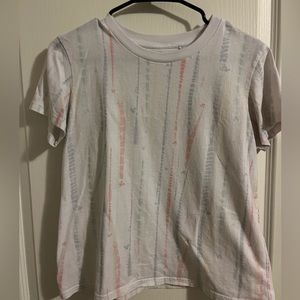 White shirt with Mickey Mouse details. Size M